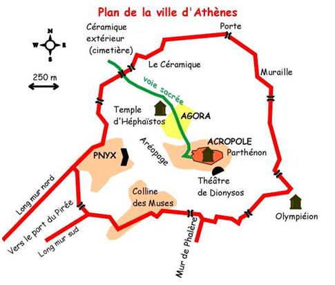 Plan d`Athènes