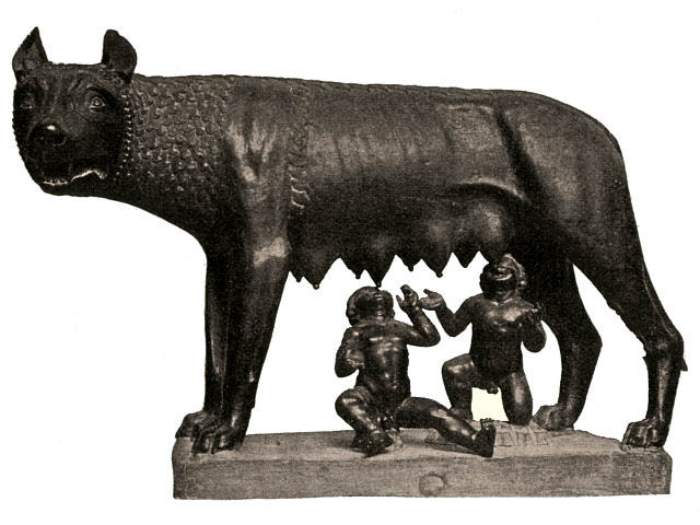 Romulus, Rémus et la louve